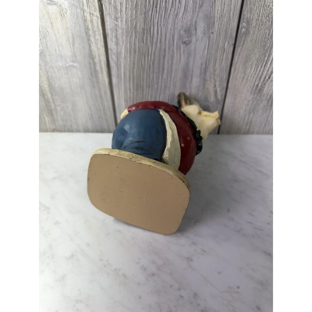 Vintage Style Chef Pig Figurine Toothpick Holder Resin Kitchen Decor Red Blue